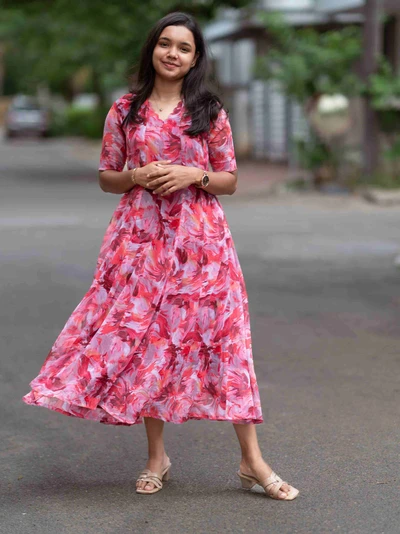 Petal Storm Panel Maxi