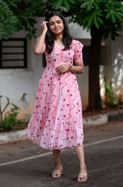 Whimsical Chiffon Midi