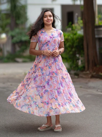 Orchid Sky Chiffon Maxi