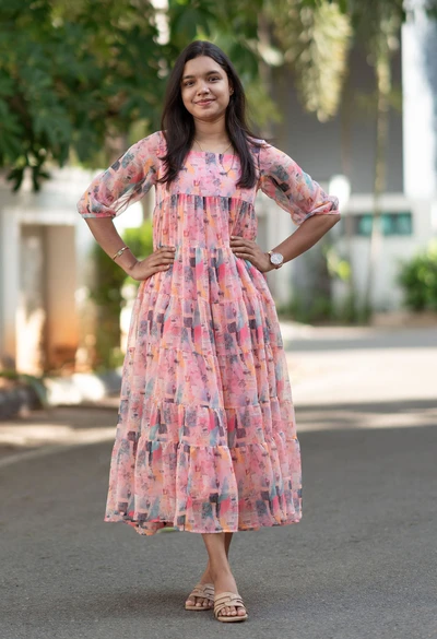 Sketch Chiffon Maxi