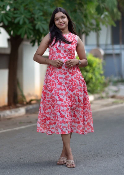 Trellis A-line Midi