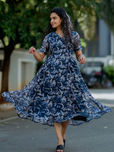 Artic Bloom Panel Maxi