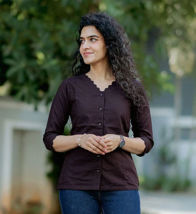 Brown Rayon Shirt