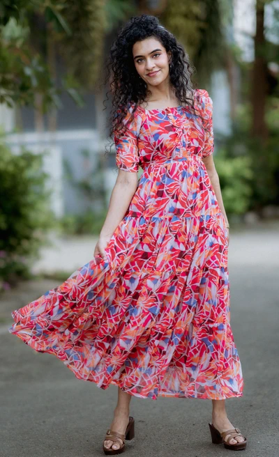 Alpine Air Chiffon Maxi