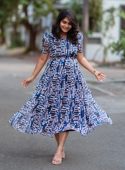 Navy Prism Feeding Maxi