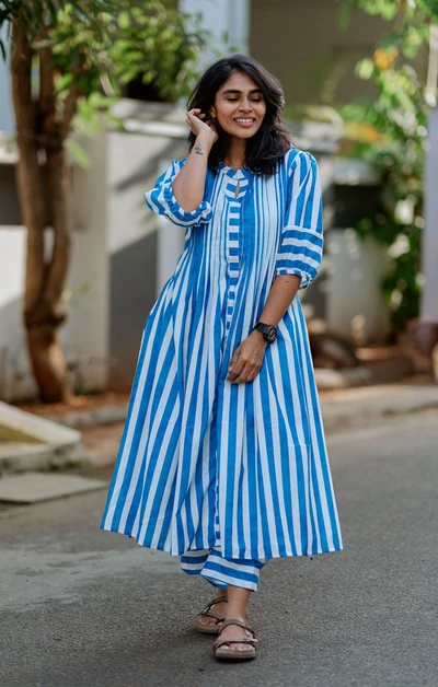 Blue Stripe Co Ords