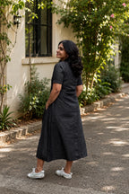 Black Denim Long shirt