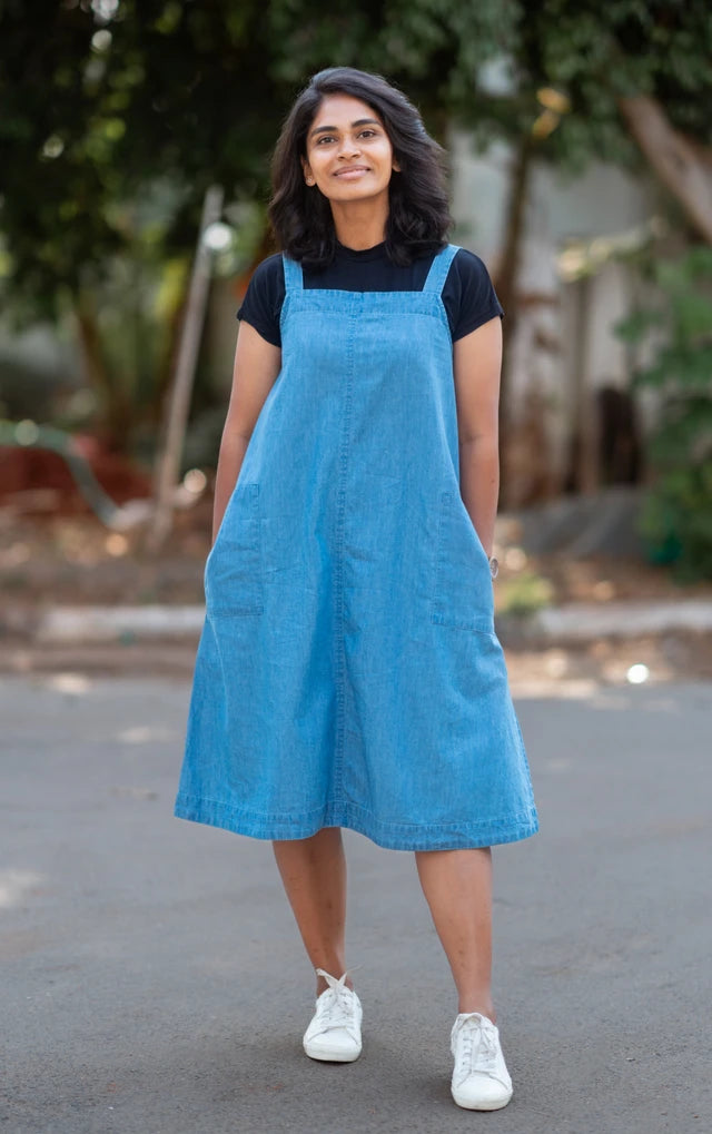 Denim Casual Midi