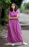 Purple Kitty Maternity & Feeding Premium Loungewear