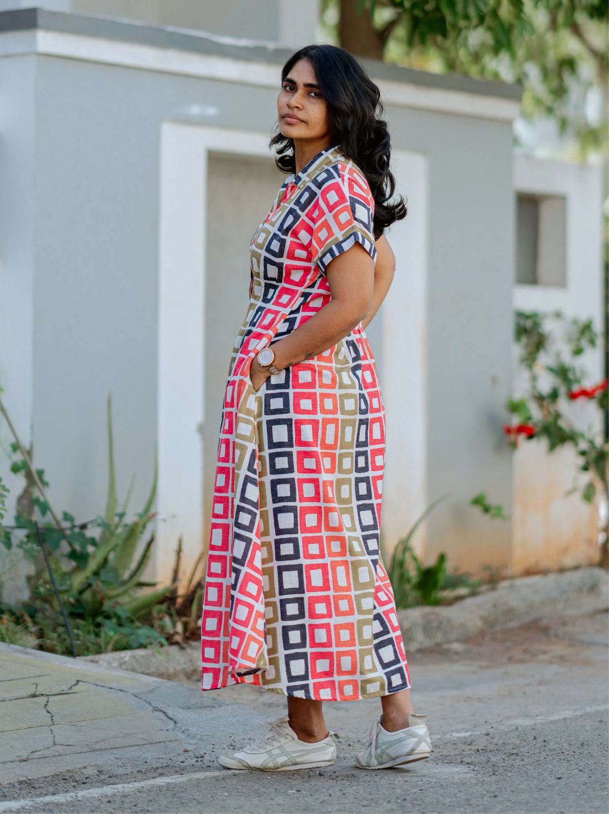 Casual Blocks Long Shirt