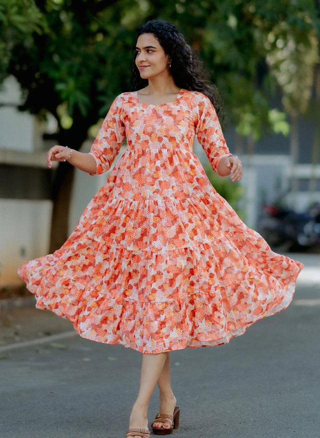 Sienna Splash Hakoba Midi