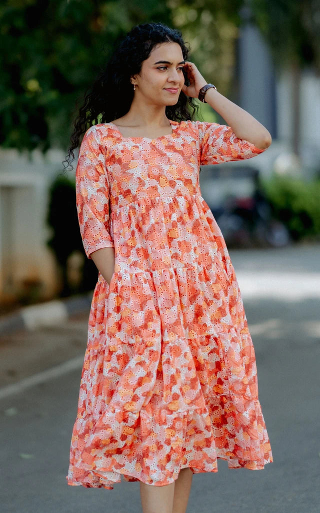 Sienna Splash Hakoba Midi