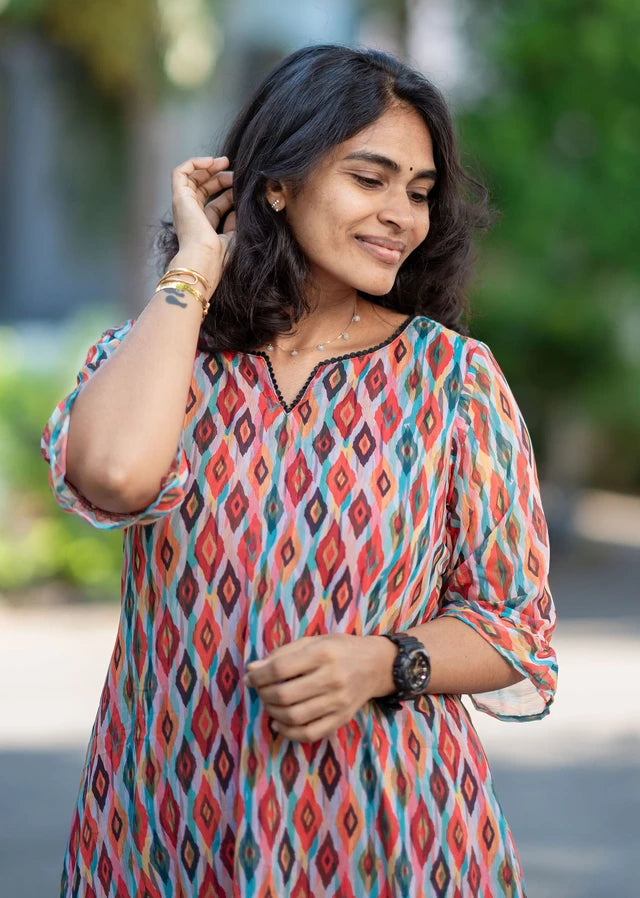 Varna A-Line Kurti with Pants Set