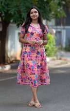 Confetti pop Chiffon Midi