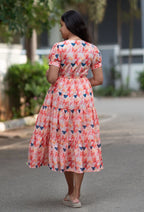 Zinnia Flared Hakoba Midi