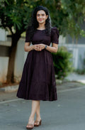 Brown Rayon Midi