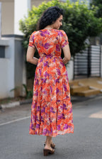October Glow Chiffon Maxi