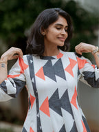 Geometric Print Flex Cotton Midi
