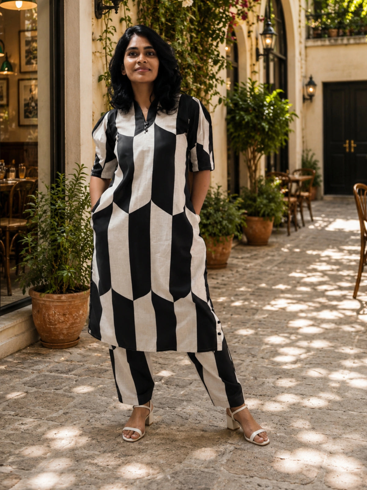 Geo Noir Co-ord