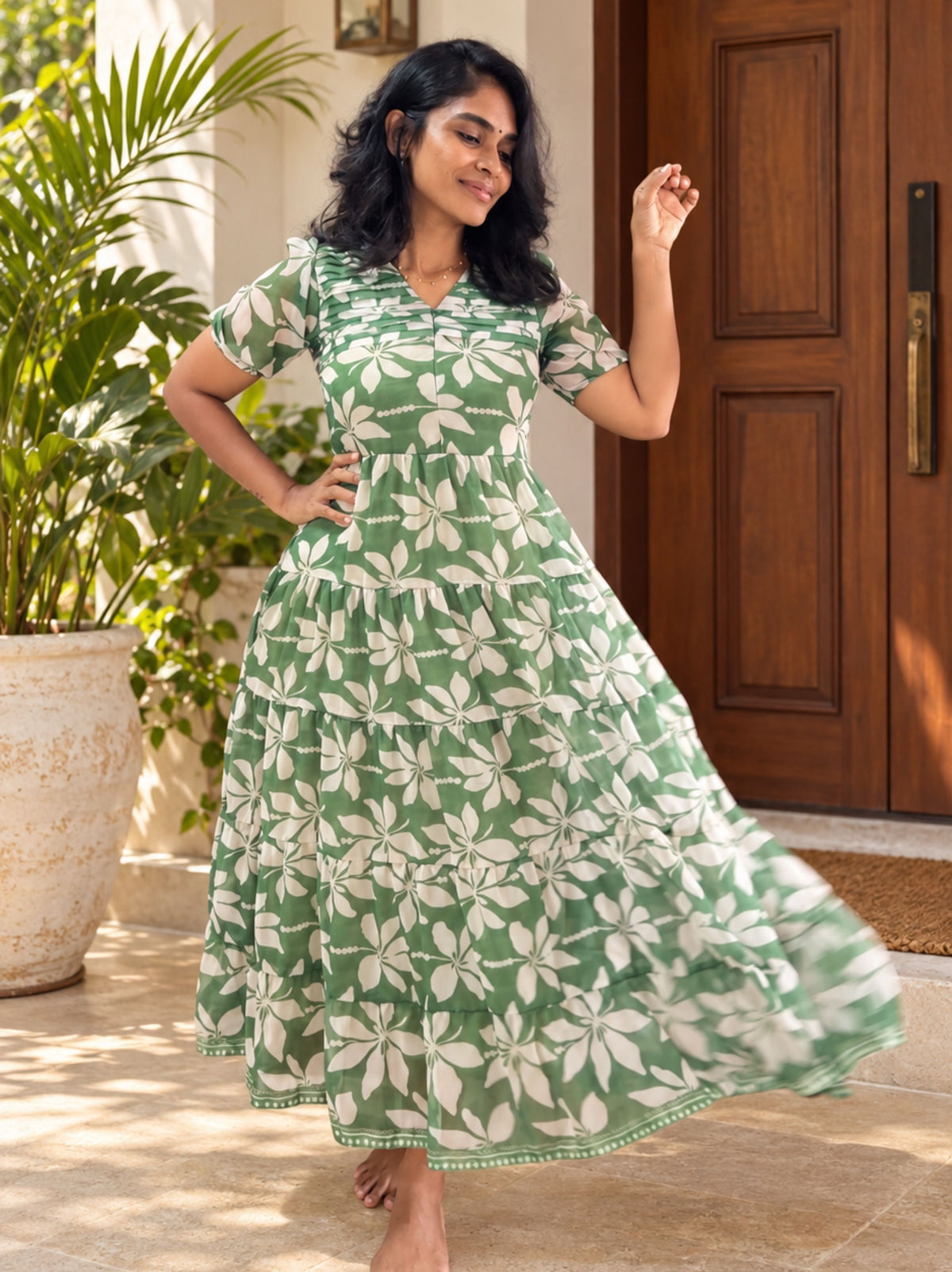 Sage Blossom Maxi