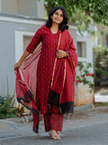 Ruby Co-ord set with shawl
