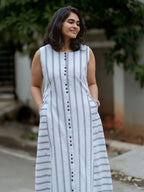 Snowfall Stripes Maxi