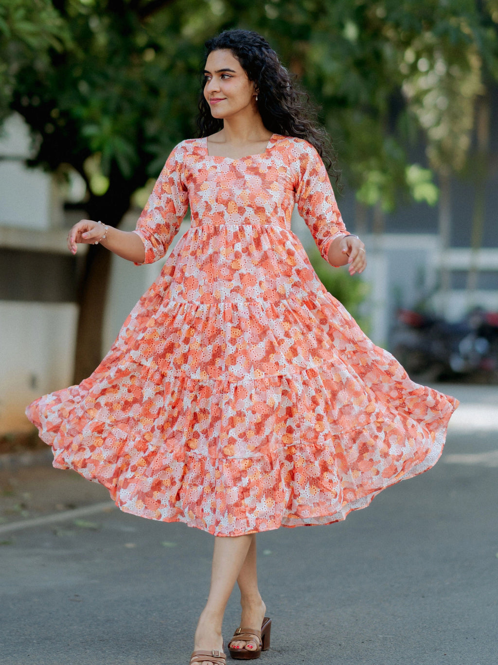 Sienna Splash Hakoba Midi
