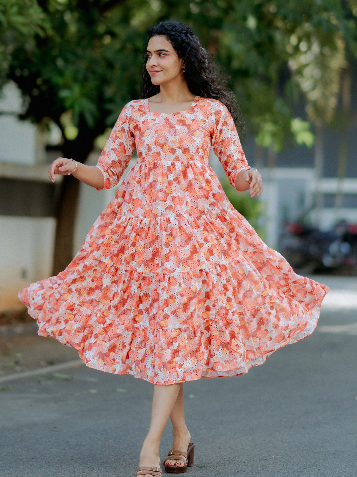 Sienna Splash Hakoba Midi