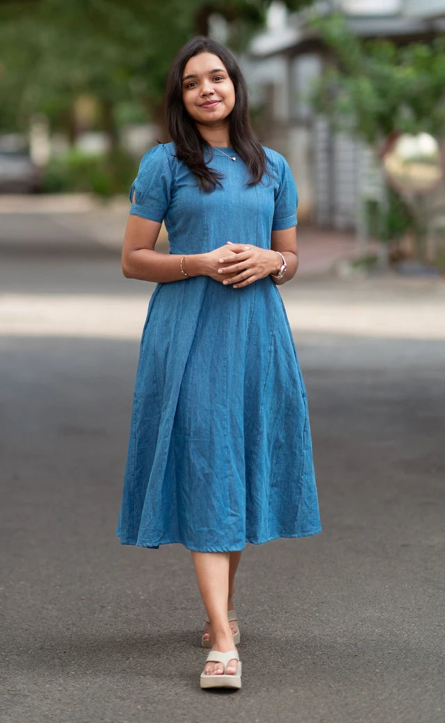Denim Panel Midi