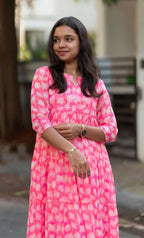 Fuchsia Cloud Chiffon Maxi