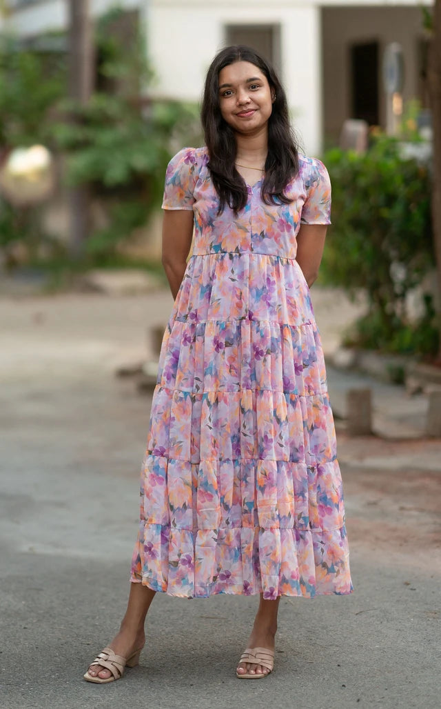 Orchid Sky Chiffon Maxi