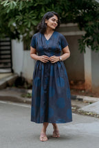 Blue Ink Bloom Maxi