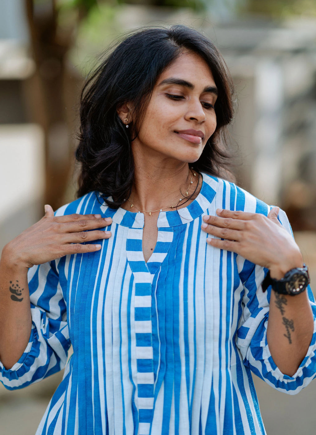 Blue Stripe Co Ords