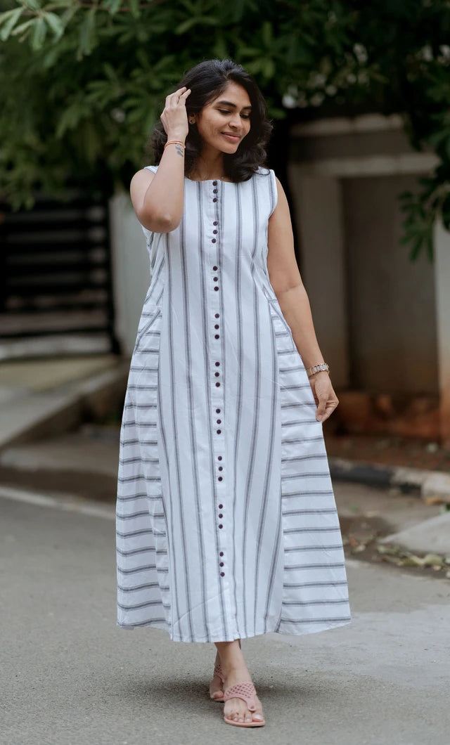 Snowfall Stripes Maxi