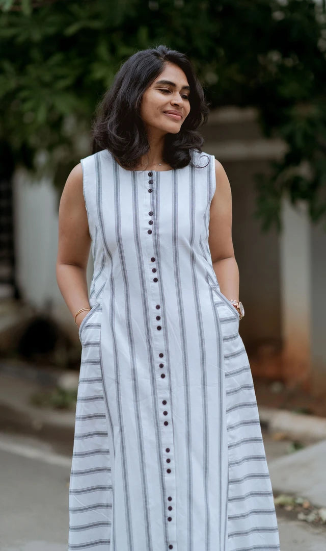 Snowfall Stripes Maxi