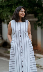 Snowfall Stripes Maxi