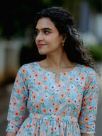 Teal Daisy Hakoba Midi
