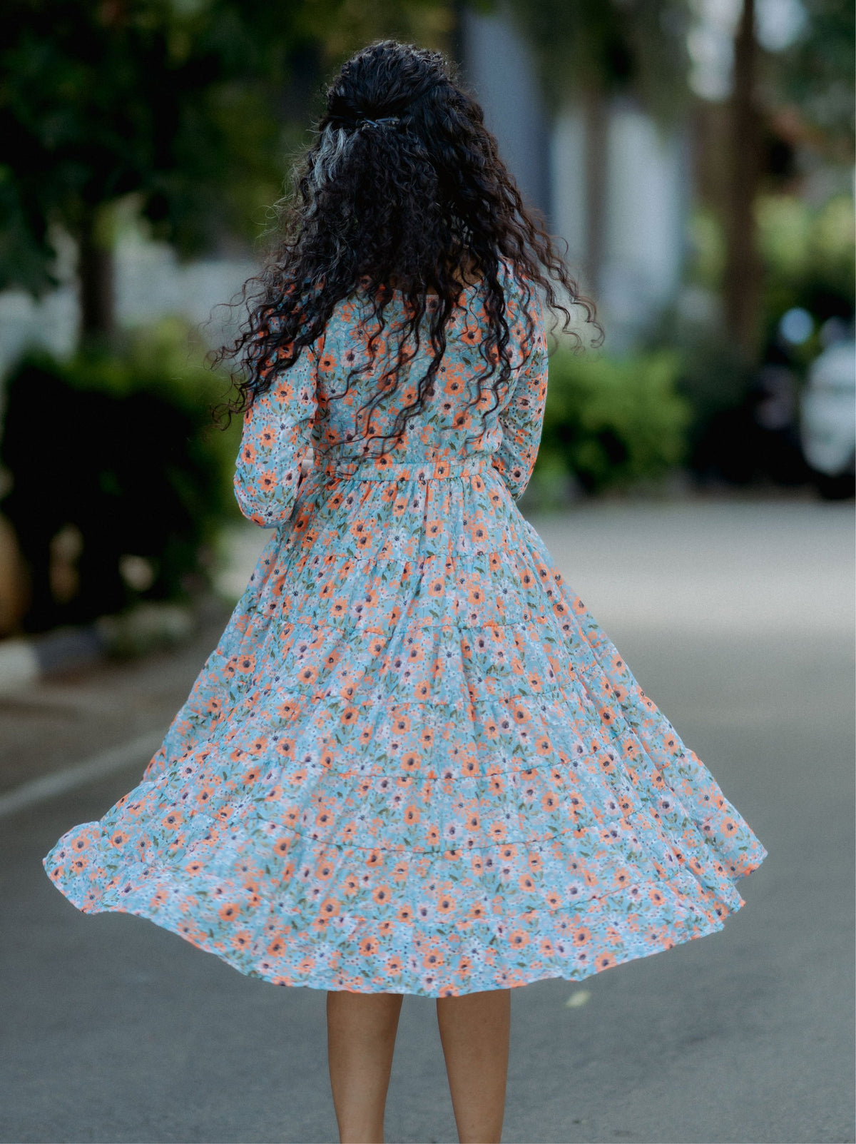 Teal Daisy Hakoba Midi