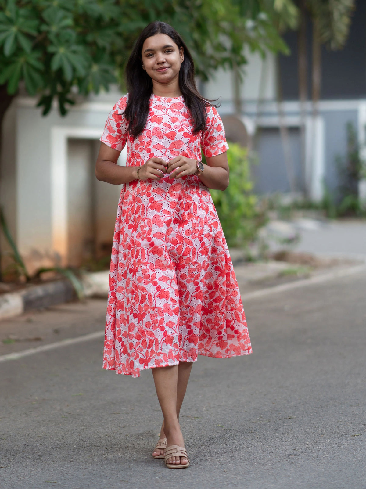 Trellis A-line Midi