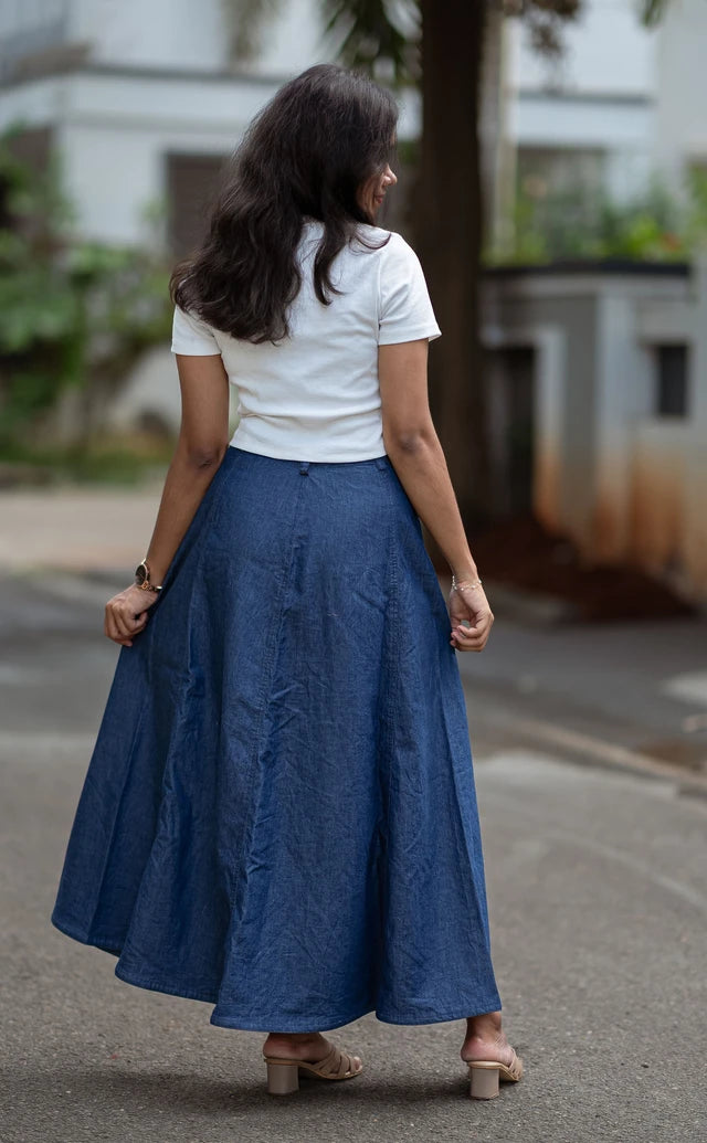 Denim ALine Skirt