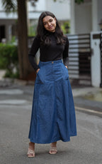 Denim ALine Skirt