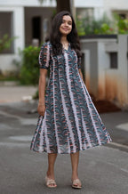 Willow Weave Chiffon Midi