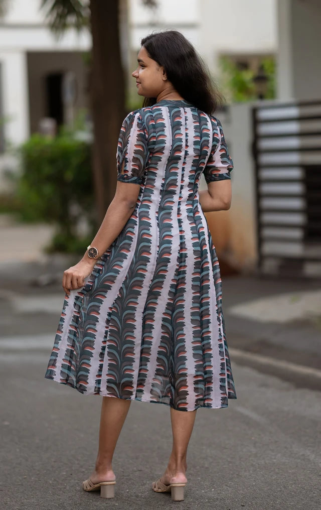 Willow Weave Chiffon Midi